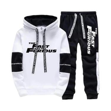 Imagem de Conjunto De Moletom Masculino Com Capuz, Manga Longa, Casual E Confort