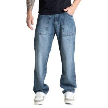 Imagem de Calça Jeans Sawary Baggy - 281048 - BLACK BLUE 46-Masculino