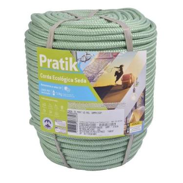 Imagem de Corda Pratik Trançada Pet Verde Rolo 10mm x 155m