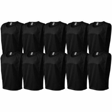 Imagem de Kit 10 Coletes Esportivos Para Treino Futebol TRB Poliéster Leve