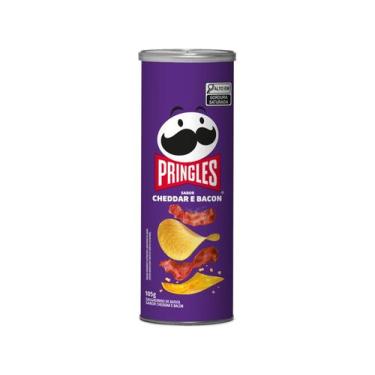Imagem de Batata Pringles Crocante Sabor Cheddar Bacon 105g, 1 Unidade, 105g, Ch