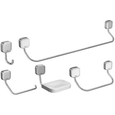 Imagem de Kit de Acessórios com 5 Peças Pix 2000 Cromado Deca