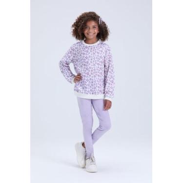 Imagem de Conjunto Infantil Feminino de Inverno Moletom Oncinha - Vida Costeira 