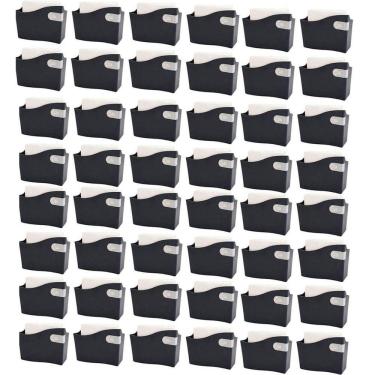 Imagem de Kit 48 Suporte Guardanapo Restaurante Bar Padaria Médio 14cm Porta Guardanapo Mesa Brinox Preto