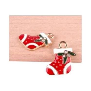 Imagem de Pingentes De Joias Temáticos De Natal 24 Peças: Papai Noel, Alce, Vead