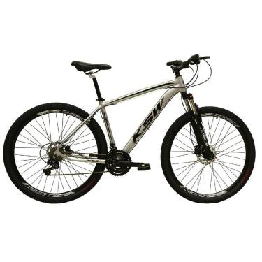 Imagem de  Bicicleta Aro 29 Ksw Xlt Câmbios Shimano 24v K7 Freios Hidráulicos Garfo Com Trava - Prata\Preto