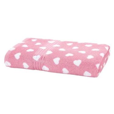 Imagem de Toalha Banho Prisma 70x140cm Estampada Dohler, Love Rosa