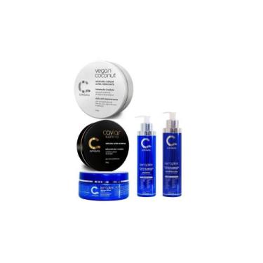 Imagem de Kit premium keraplex amávia hidratante cabelo frágil