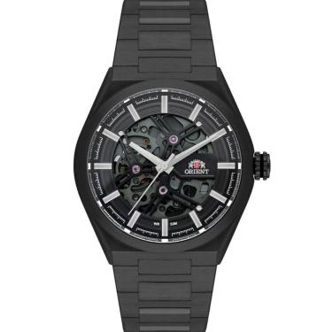 Imagem de Relógio Orient Masculino Automatico Preto Skeleton Nh7yy001 G1gx