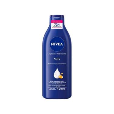 Imagem de Creme Hidratante Nivea Milk 72h Óleo De Amêndoas Ácido Hialurônico 400