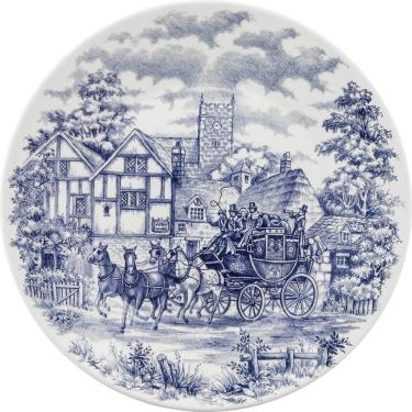 Imagem de Kit 2 Pratos Rasos Biona Cena Inglesa Oxford Cerâmica 26cm