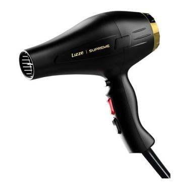 Imagem de Secador de cabelo Lizze Supreme preto e dourado 2600W 127V, 110V