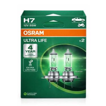 Imagem de Lâmpada Automotiva h7 Osram ultra life 12V 55W Farol Longa Durabilidad