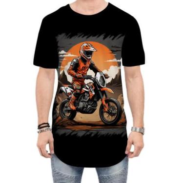 Imagem de Camiseta Longline de Motocross Moto Adrenalina 11 - Kasubeck Store®, G