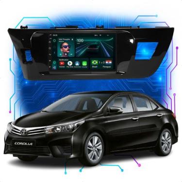 Imagem de Kit Multimídia Android 4/64GB 7p Corolla 2015 a 2017 Wifi - Ecarshop