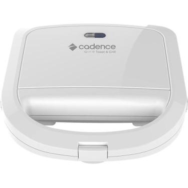 Imagem de Sanduicheira Elétrica Cadence Toast & Grill Branco, 110V