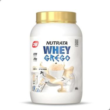 Imagem de Whey Grego Protein 3W 25g Proteina Pote 900g Nutrata, Beijinho