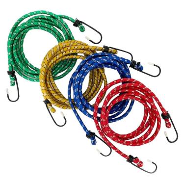 Imagem de Cordas Elásticas 4 Unidades 1,5m Extensora para Bagageiro Moto Camping Fertak