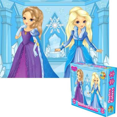 Imagem de Quebra Cabeça Brinquedo Educativo Princesas 150 Peças - GGB Brinquedos