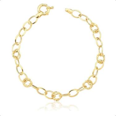 Imagem de Pulseira Feminina Ouro 18k De Argolas - Paulistana Joias