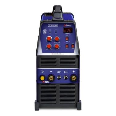 Imagem de Máquina De Solda Boxer Alutig 200 Ac/dc 110v/220v Azul/preto 127/220v