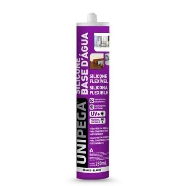 Imagem de SILICONE FLEXIVEL BASE D AGUA BRANCO 280ml UNIPEGA