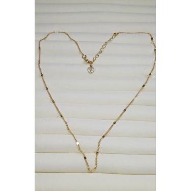 Imagem de Colar banhado ouro 18k 40cm - Eliene Joias