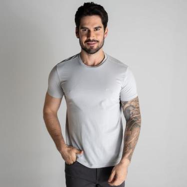 Imagem de Camiseta Ellus Cotton Fine Classic Cinza Claro, P
