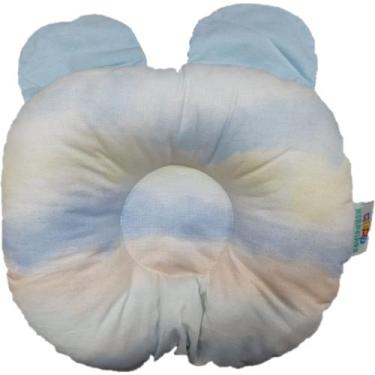 Imagem de Travesseiro p/bebê anatômico minasrey mini herdeiros - be happy, AZUL