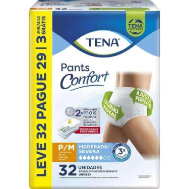 Imagem de Roupa Íntima Descartável Tena Pants Confort P/M 32 unidades