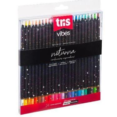 Imagem de Lápis de Cor Vibes Tons Noturna 24 Cores Tris