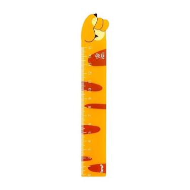 Imagem de Régua plástica 15 cm Pet BRW Cor:Laranja, Laranja