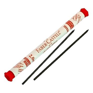 Imagem de Mina Grafite Faber-Castell 2.0mm - Tubo com 6 Unidades