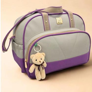 Imagem de Bolsa Grande Bebe Maternidade Classic Enxoval Miellu Bolsas com Urso C