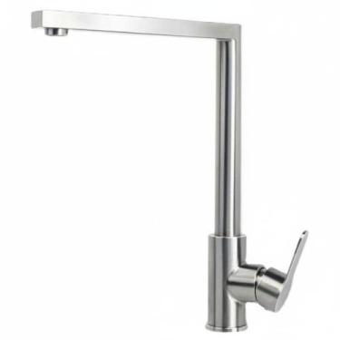 Imagem de Torneira Cozinha Gourmet Bancada Monocomando Metal Inox Bica Alta Prat