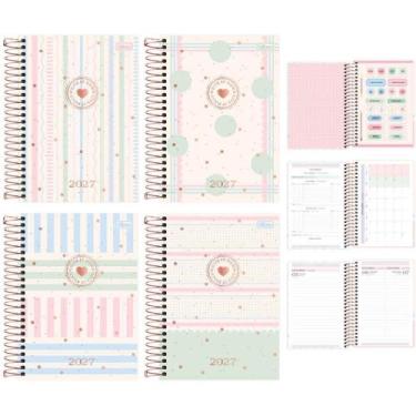Imagem de Agenda 2025 Soho Capa Dura Espiral 176 Folhas 129X187 MM Pacote com 5 