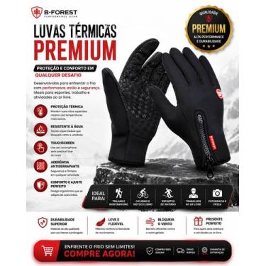 Imagem de Luva Motoqueiro Impermeável Térmica Touch Screen Moto Frio - Espin