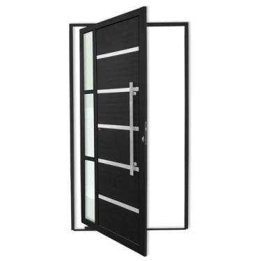 Imagem de Porta Pivotante Lambril Miraggio com Puxador Super 210cm x 120cm Brima