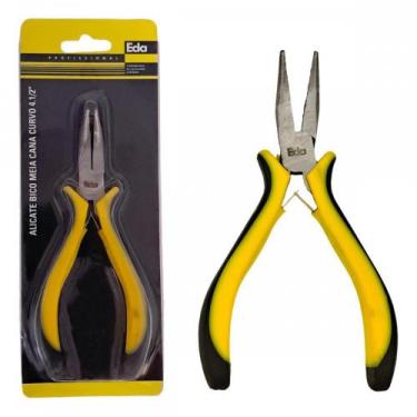 Imagem de Alicate Mini Eda 4.1/2'' Bico Meia Cana Curvo Profissional - 7Zh