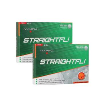 Imagem de Bolas de Golfe Maxfli StraightFli Foscas Laranja Pacote com 24