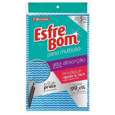 Imagem de Pano Multiuso Esfrebom Bettanin com 7 unidades.