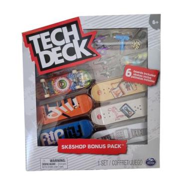 Imagem de Skate de Dedo Tech Deck Flip Com 6 Skates - Sunny