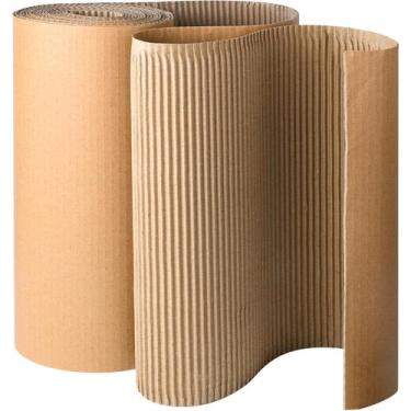 Imagem de Rolo de Papelão Ondulado Tottist 43 cm x 600 cm Marrom, Ondulação B
