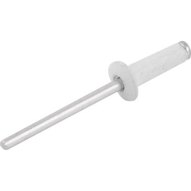 Imagem de Rebite de Repuxo 2838132801 Fixacoes em Geral Corpo em Aluminio Pintado Resistente Oxidacao Branco Pacote com 100 Pecas