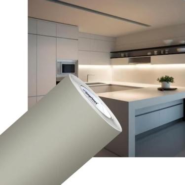 Imagem de Vinil Adesivo Lavável Fosco Opaco Jateado Cinza Glacial 10m - IMPRIMAX
