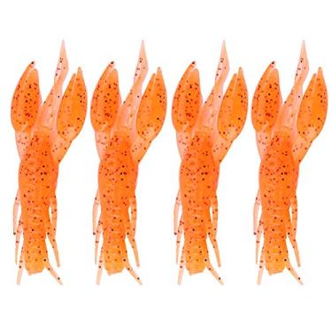 Imagem de Tbest isca de pesca de lagosta com de lagosta macia, 4 peças de iscas de pesca artificiais iscas de lagosta de caranguejo grampo de caranguejo isca de carpa para pesca de baixo