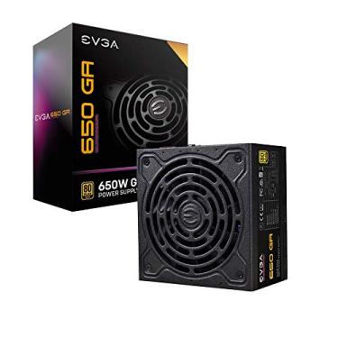Imagem de EVGA SuperNOVA 650 Ga, 80 Plus Gold 650W, totalmente modular, modo ECO com ventilador Dbb, 10 anos de garantia, tamanho compacto de 150 mm, fonte de alimentação 220-GA-0650-X1