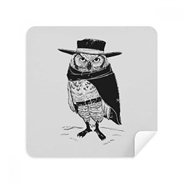 Imagem de Tecido de camurça com estampa de coruja, pássaro, personalização, 2 unidades