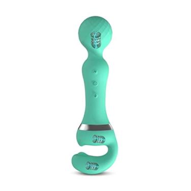 Imagem de Vibradores Poderoso 20 Frequências Diferentes Varinha Mágica Brinquedo Sexual Feminino Estimulador Clitóris e Ponto G Carregamento USB (Azul)