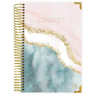 Imagem de Bloom agenda diária de contatos/catálogo de endereços - Organizador alfabético com abas - 15 x 21 cm - Daydream Believer